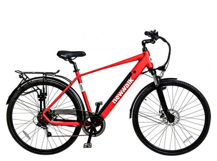 BICICLETA ELECTRICA URBANA HOMBRE ARO 28 6V ROJO Falta Pantalla