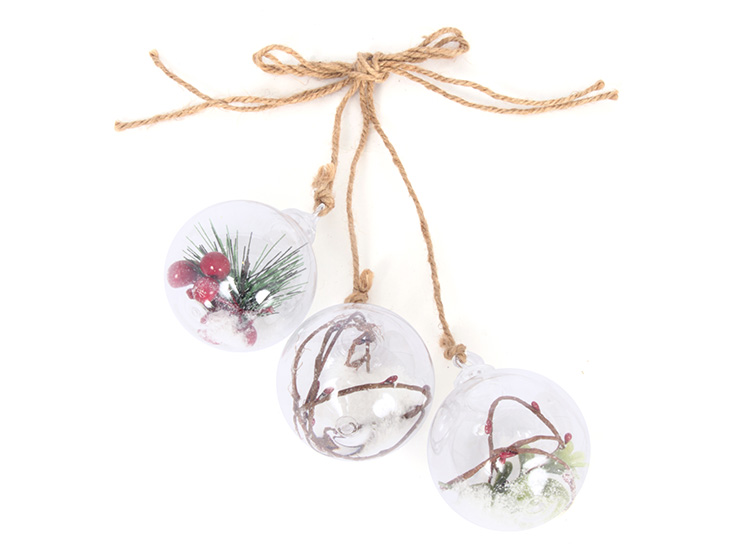 ESFERAS NAVIDEÑAS RIPLEY HOME TRIO CON BERRIES