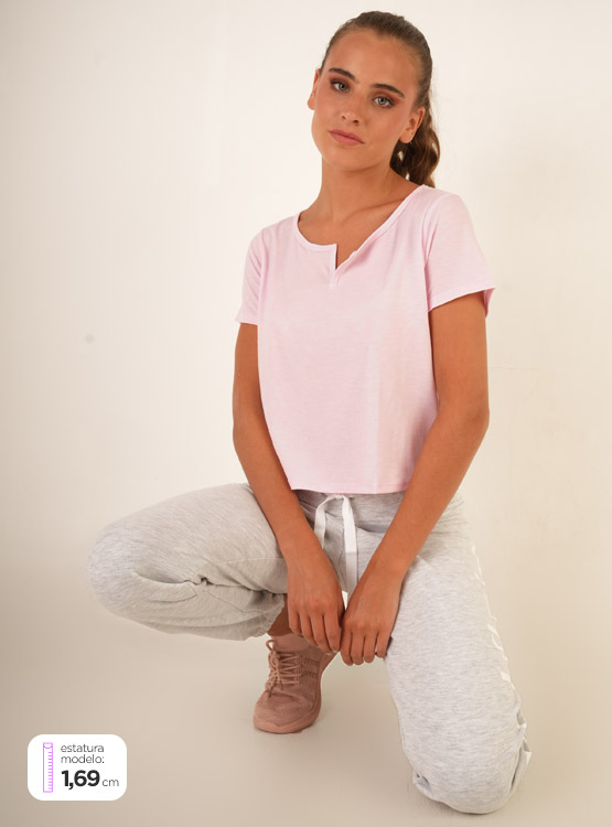 POLERA CK PF2T2003-TY2 V23 ROSADO S