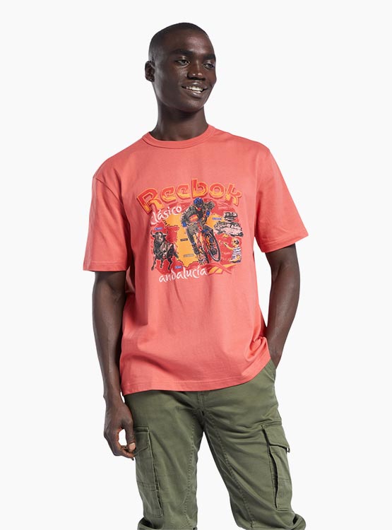 POLERA REEBOK CLASSICS ANDALUSIA NARANJA  DESTINATION
