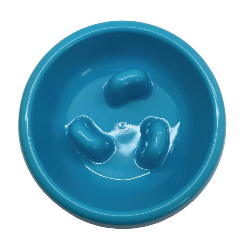 PLATO KIBOO PETS COME LENTO PARA PERRO AZUL