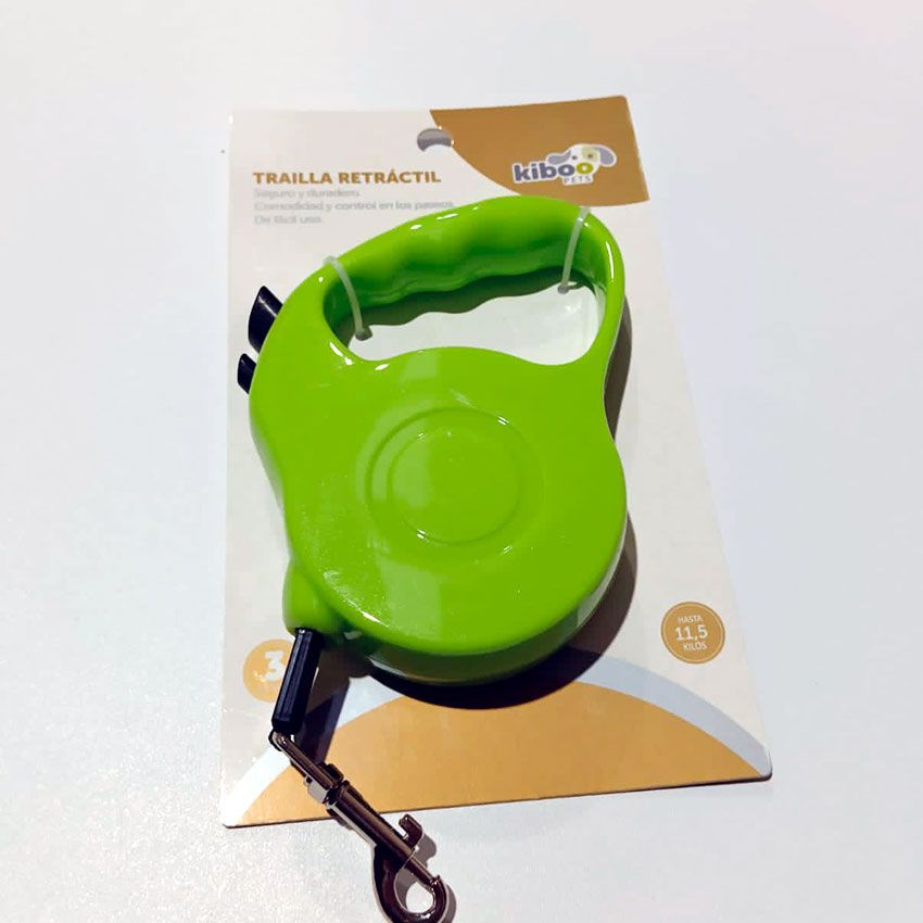 TRAILLA KIBOO PETS RETRACTIL 3 MTS P/PERRO