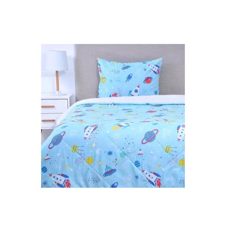 Plumón Edredón Mashini Sherpa Kids Infantil 1.5 Plaza