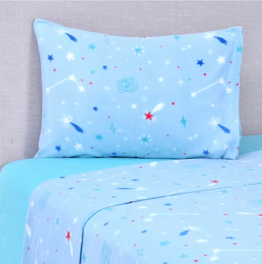 JUEGO DE SABANA POLAR ESTAMPADA 1.5 PLAZA SKY
