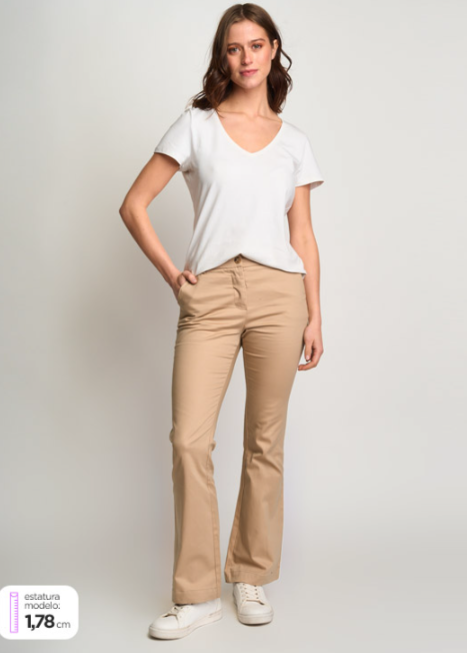 PANTALÓN REGATTA GABARDINA RECTO BEIGE TALLA 36