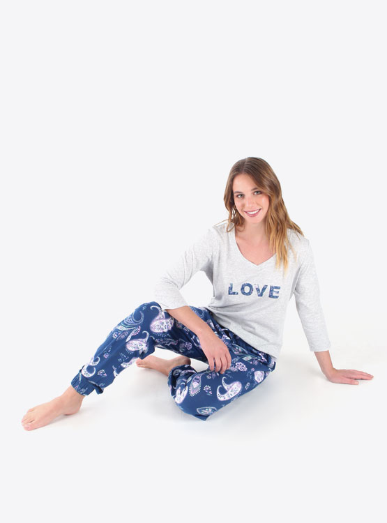 PIJAMA MARQUIS JOGER AZUL TALLA XS
