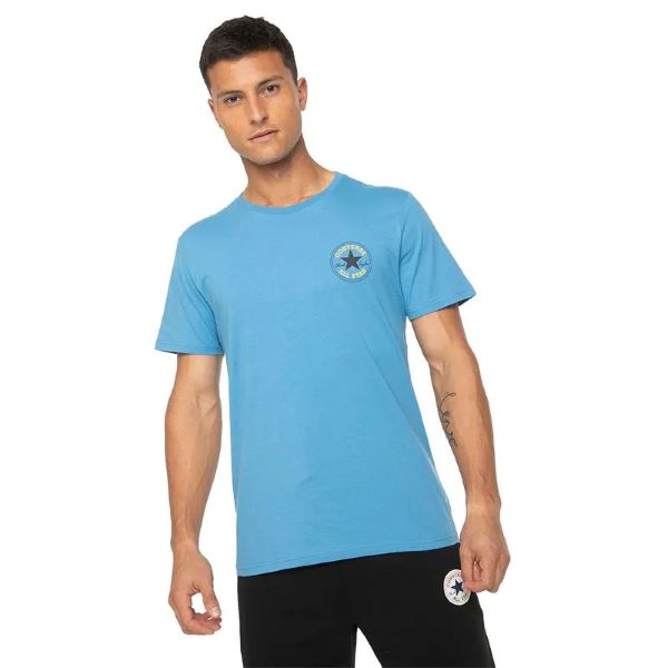 POLERA CONVERSE LOGO REMIX TEE AZUL