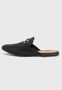 ZAPATO PLANO NEGRO VIA UNO ZE010