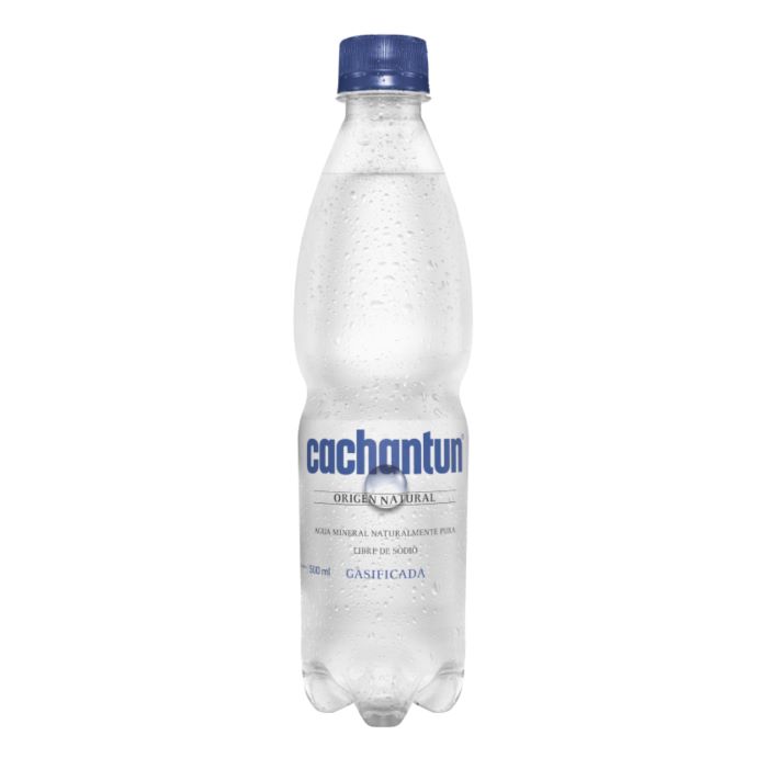 AGUA MINERAL CACHANTUN CON GAS 500 CC