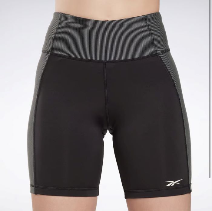 Calza Corta Reebok Rib Legging Black