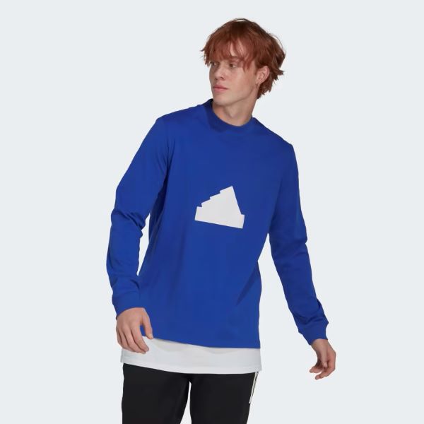 POLERA ADIDAS MANGA LARGA AZUL HN1957