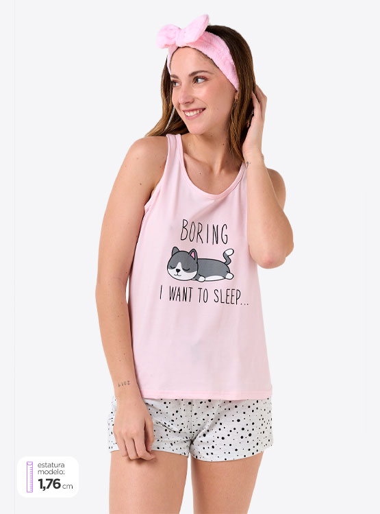 PIJAMA INDEX PACK SHORT ROSADO TALLA S