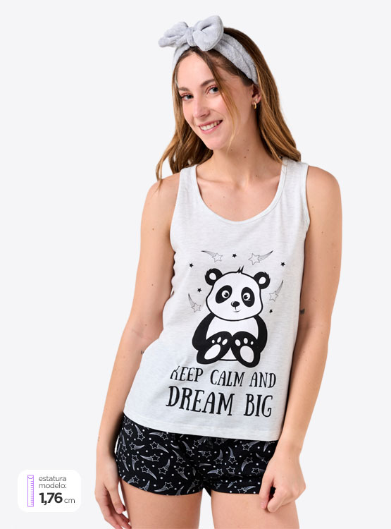 PIJAMA INDEX PACK SHORT PANDA