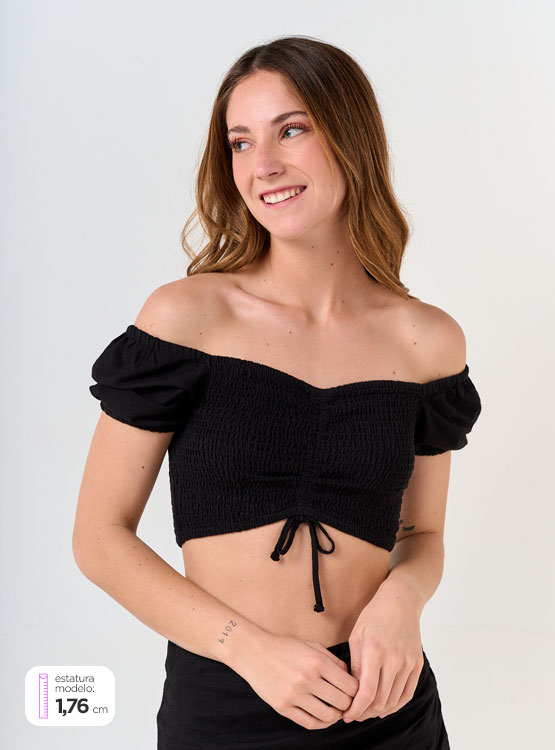 POLERA TALLY WEIJL NEGRO