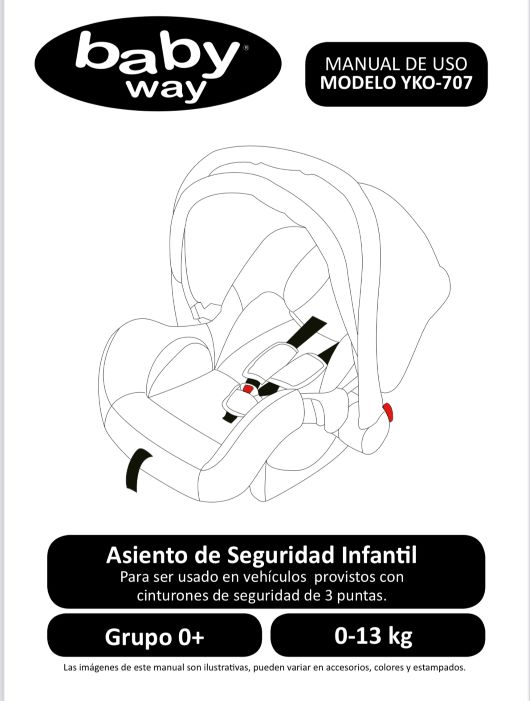 SILLA DE AUTO INFANTIL YKO-707 BABY WAY