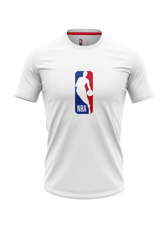 POLERA NBA BLANCA NIÑO MANGA CORTA PRINT