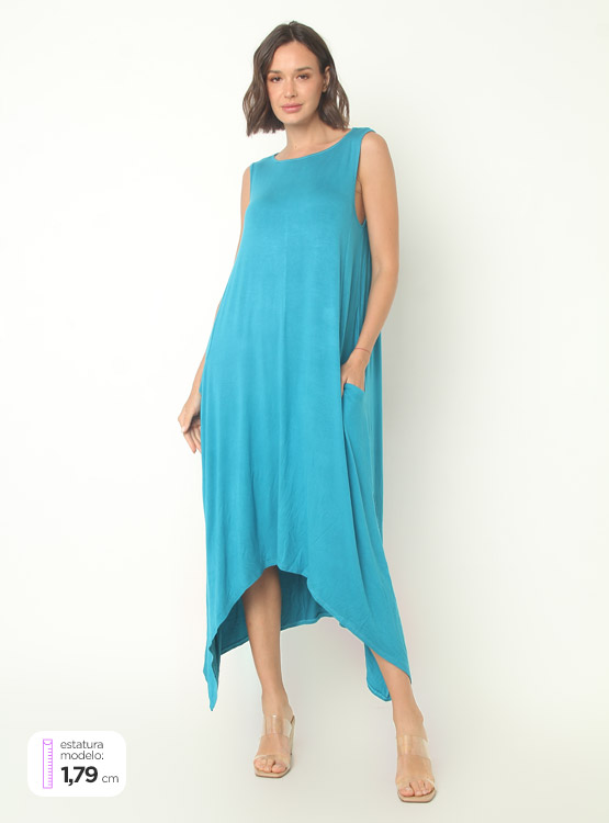 Vestido Tattiene Turquesa Talla S
