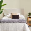 RESPALDO LINO GRIS KING ALANIZ HOME - Imagen 2