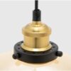 Lampara Vidrio Copa 25x25x28 Basement Home - Imagen 2