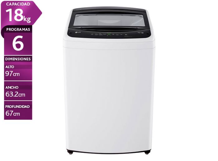 LAVADORA LG 18 KG CARGA SUPERIOR SMART MOTION WT18WVTB