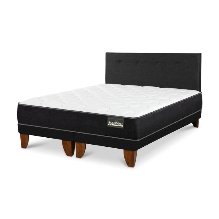 Cama Europea Plus 2 Plazas + Respaldo Belsogno