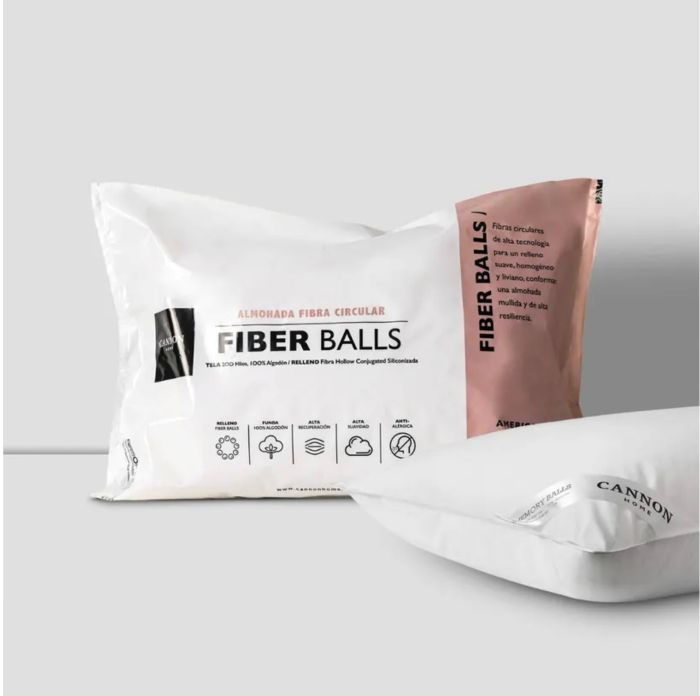 Almohada Cannon Microfibra 50x70 cm Fiber Balls