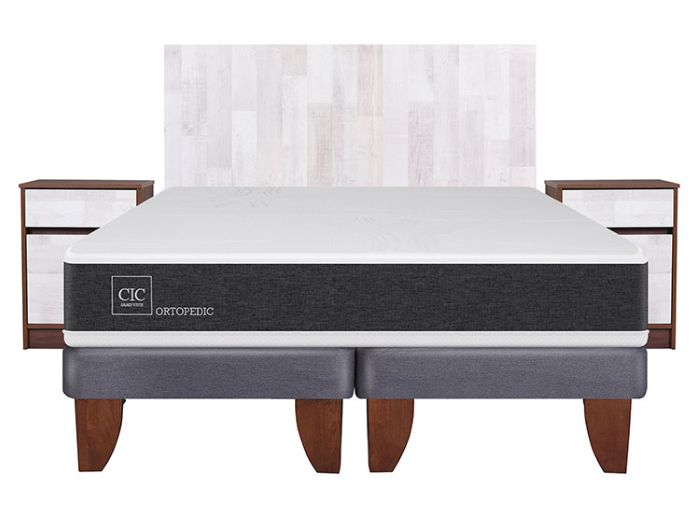 CAMA CIC EUROPEA NEW ORTOPEDIC BD 2 PLAZAS + SET LEGNO