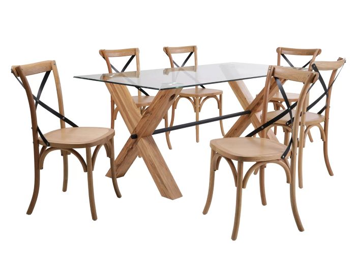 Juego Comedor 6 Sillas Rustic M+Design