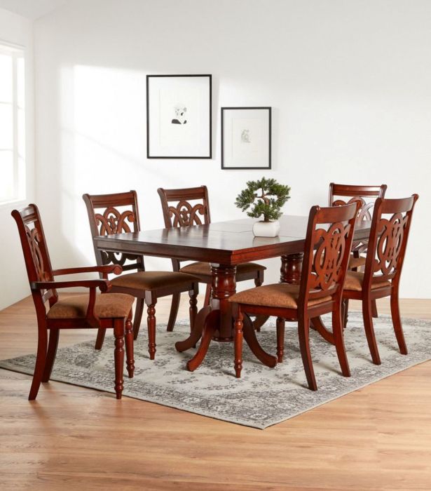 Juego de Comedor Extensible Escocia 4 Sillas + 2 Sitiales Attimo - Imagen 3