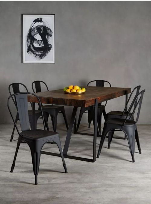 Juego de Comedor Baltimore Madera 6 Sillas Alaniz Home