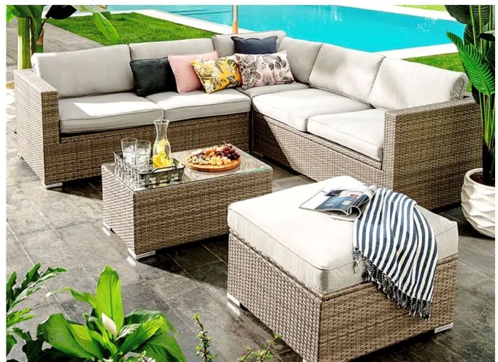 Juego de Living Terrazas Modular Cannas Outzen