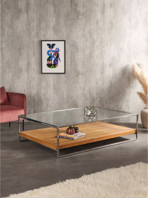 Mesa de Centro Saint Luke 100x150 cm Café Claro Alaniz Home