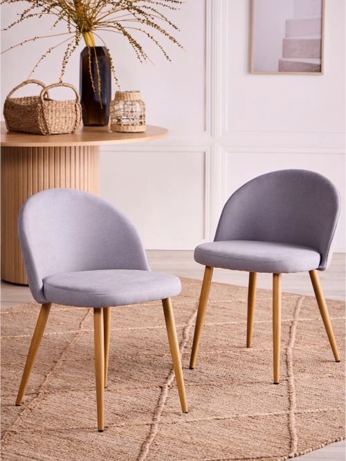 Sillas de Comedor Gabrielle Gris 4 Unidades