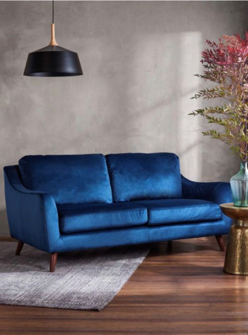 Sofá Moonlight Felpa 3 Cuerpos Alaniz Home