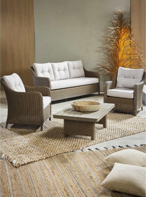 Juego Terraza Mykonos 3C + Sillones+ Mesa Sarah Miller Sarah Miller