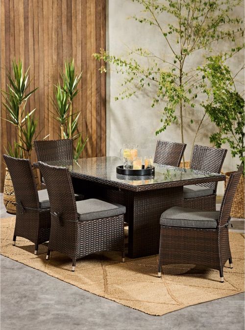 Juego de Comedor Terraza Anastasia 6 Sillas Attimo