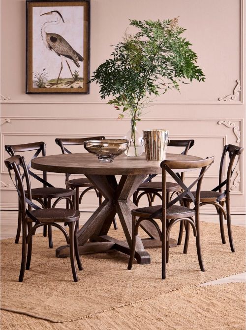 Juego de Comedor Walnut 6 Sillas Sarah Miller