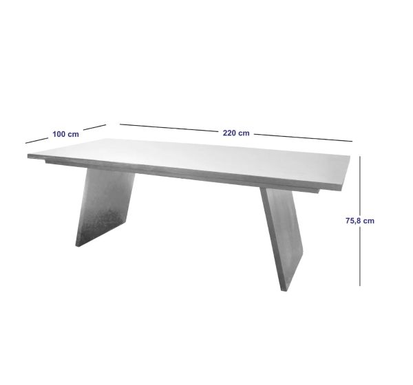 Mesa de Comedor Wabi Sabi 220x100x75.8 cm Alaniz Home - Imagen 2
