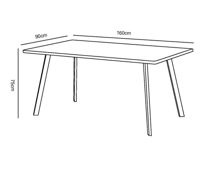 Mesa de Comedor Minimal Rectangular Attimo - Imagen 3