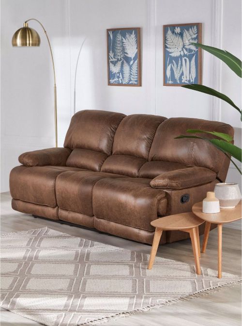 Sofá Reclinable Tela Tyler 3 Cuerpos Attimo
